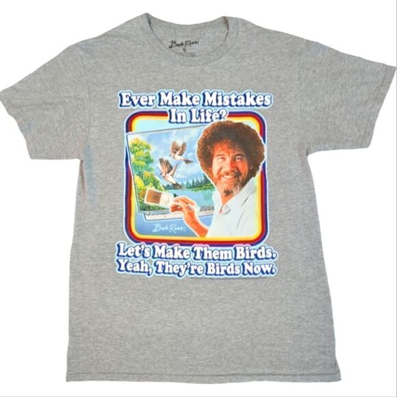 EC BOB ROSS MOTIVATIONAL T-SHIRT SZ.S - Picture 1 of 4